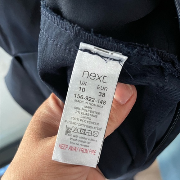 Next UK - Navy Satin Jumpsuit - Picture 8 of 11